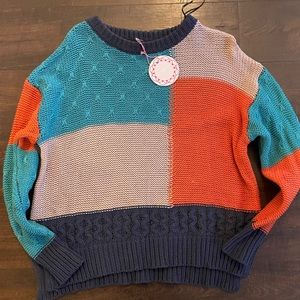 Colorblock Sweater NWT